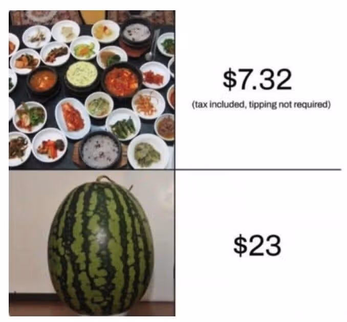 외국인들이 이해를 못 하겠다는 한국의 물가