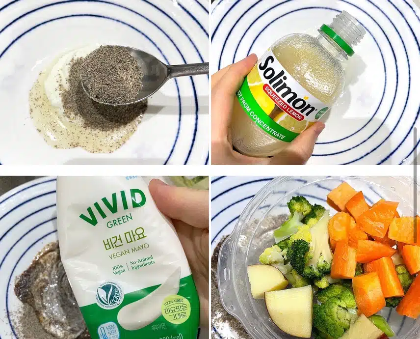 🥗초간단! 아삭, 고소한  <들깨 브로콜리 계란 무침> 샐러드 레시피