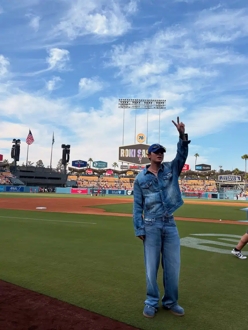 Pembaruan Instagram Min-gyu setelah menonton pertandingan LA Dodgers!