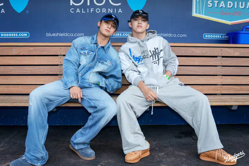 S.Coups dan Mingyu Seventeen memposting di akun resmi Dodgers