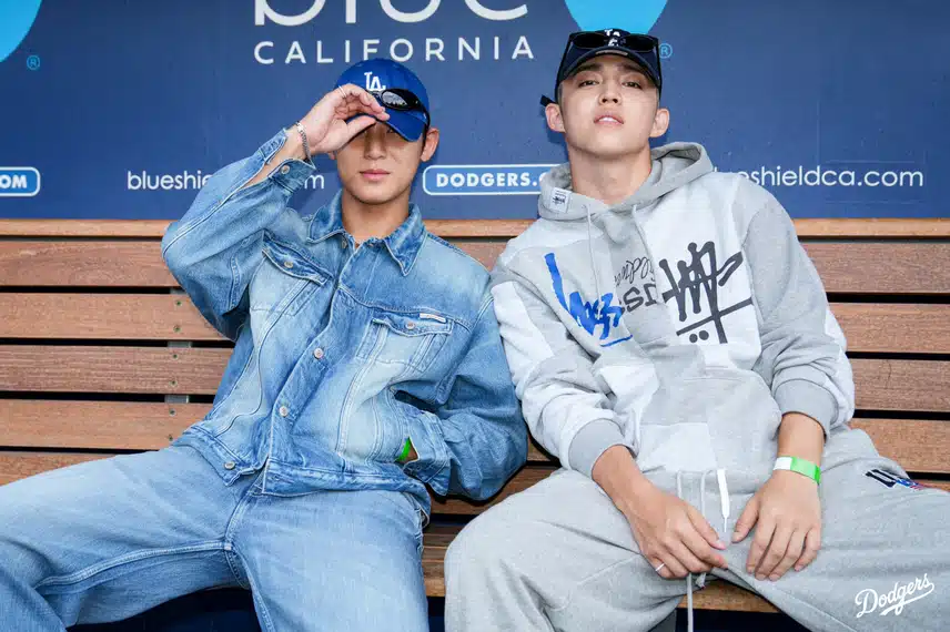 S.Coups dan Mingyu Seventeen memposting di akun resmi Dodgers