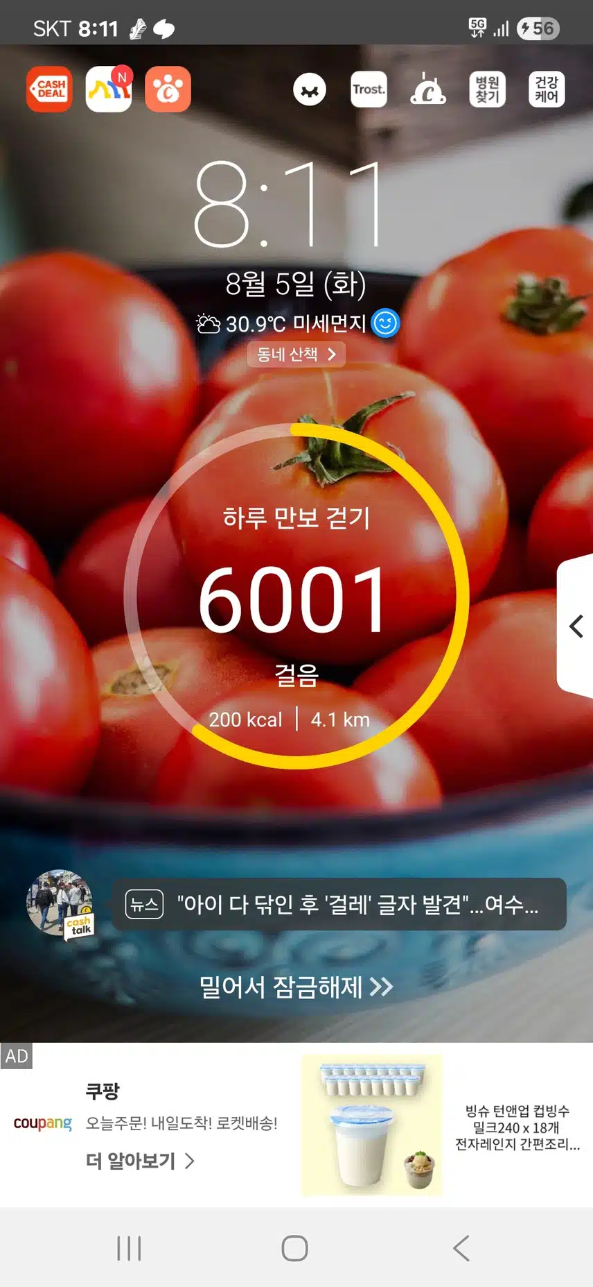 오늘은 6천보걷기.