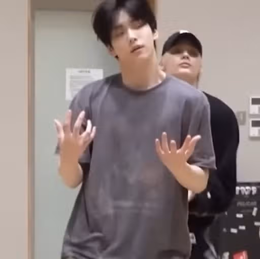 An idol who wears a plain T-shirt until the printing peels off