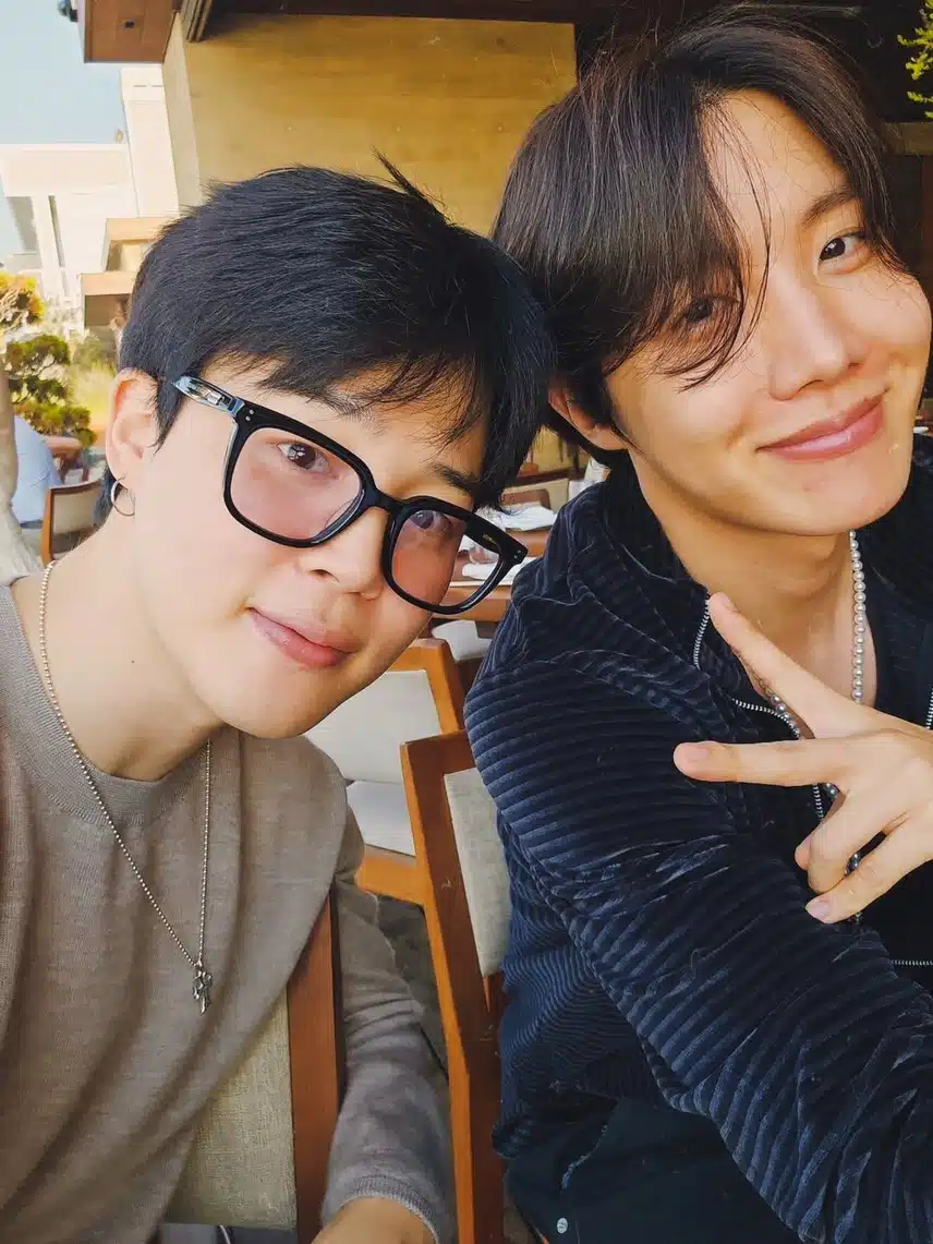 지민 인스타에 올라온 즐거워보이는 BTS 멤버들