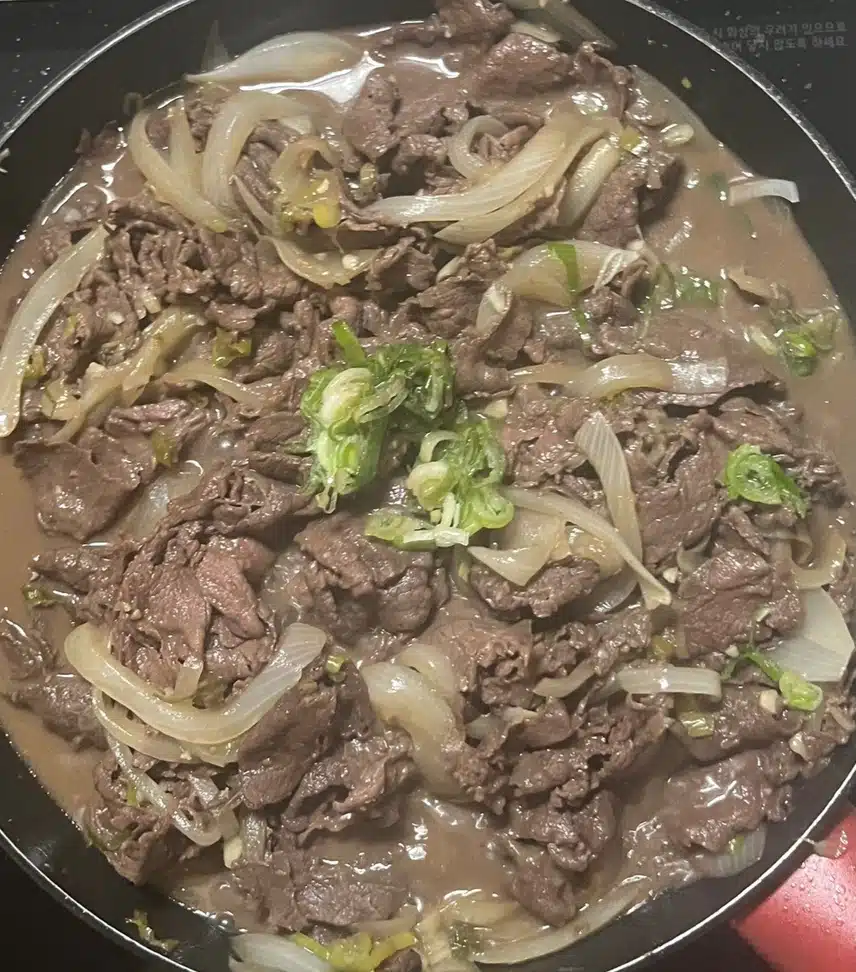 소불고기 먹었어요 