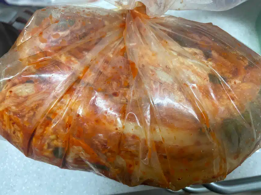 익음 김치로 도착