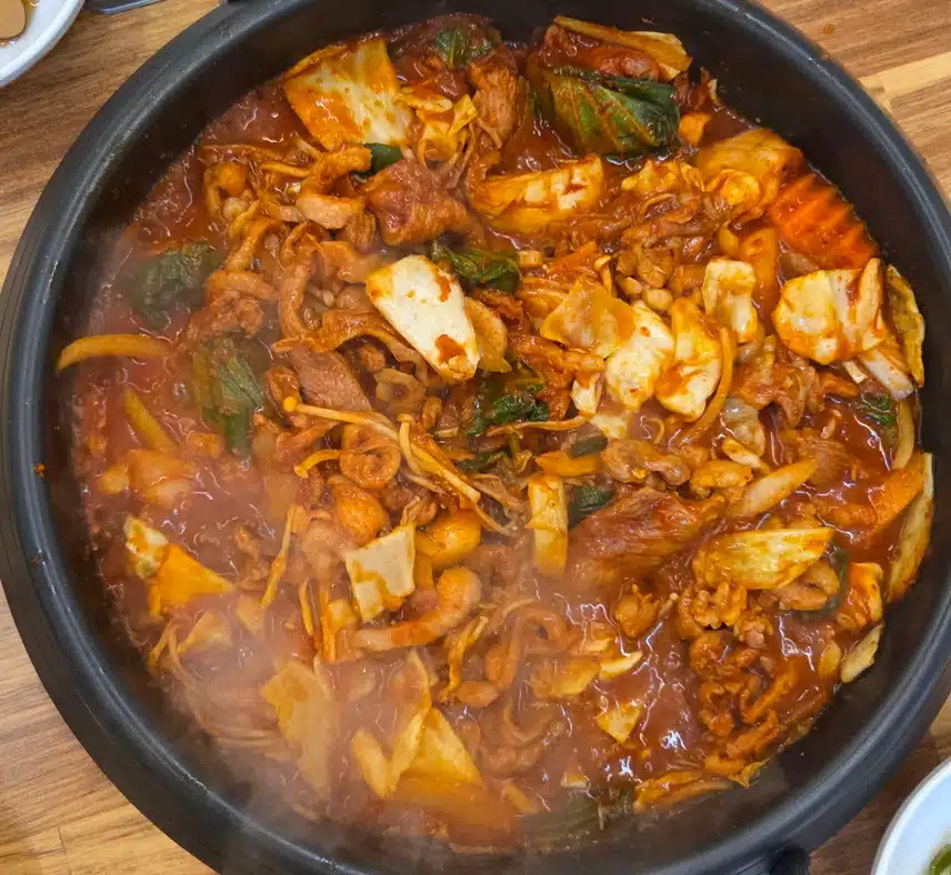 점심에 오리주물럭 먹었어요 