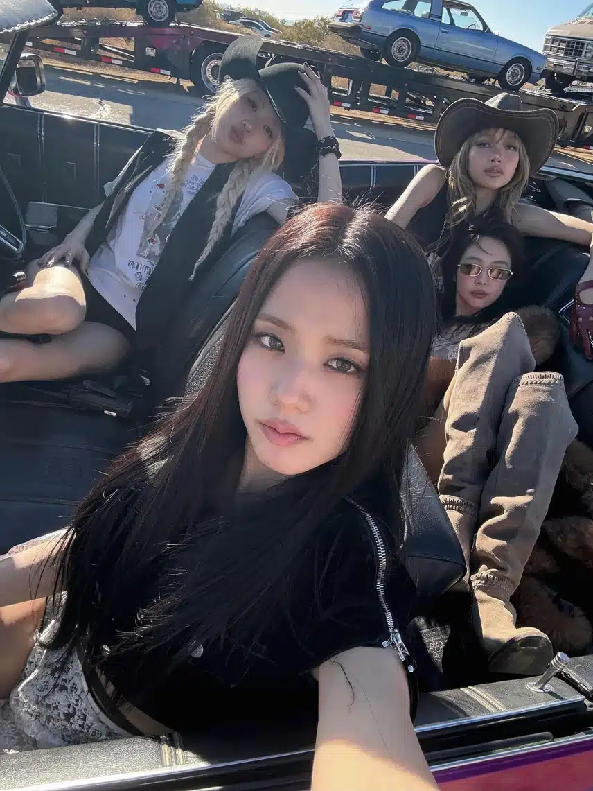 Photos posted on Blackpink members' Instagrams to celebrate their 9th anniversary