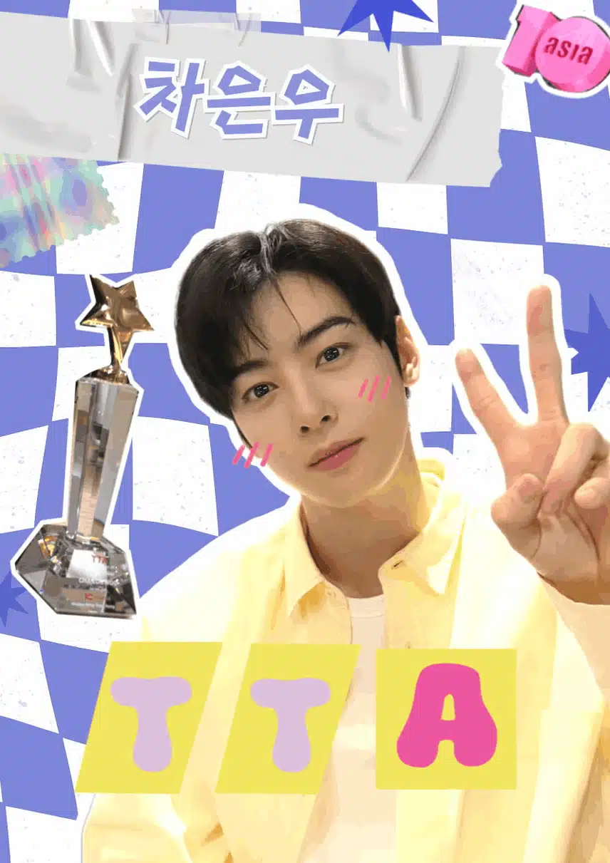 Eunwoo remporte la première place dans la catégorie acteur masculin aux Top Ten Awards