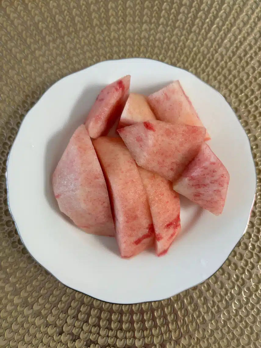 후식으로 복숭아🍑
