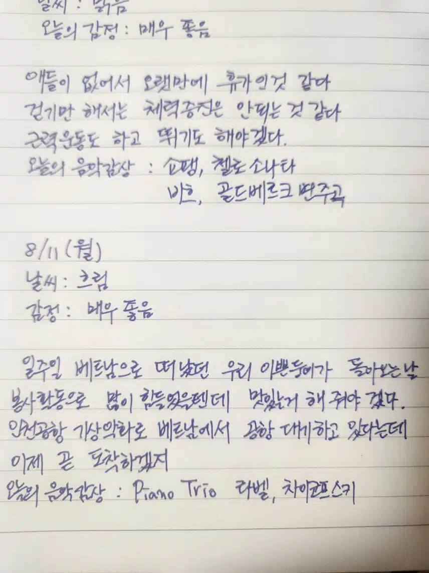 감정일기 인증