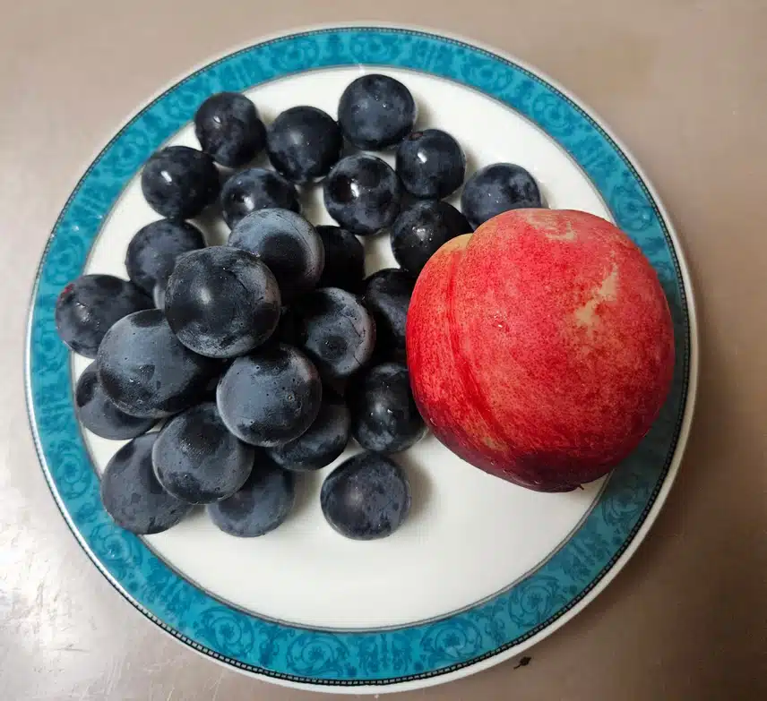 운동 후 비타민 충전 🍇🍑
