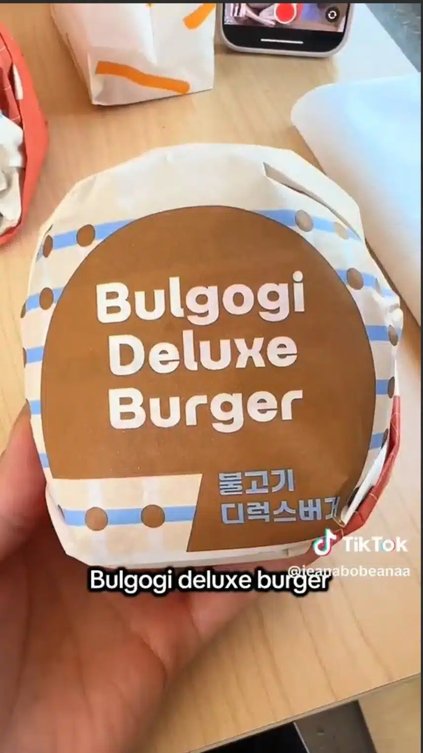 롯데리아 미국 1호점 불고기버거와 불새버거 퀄리티