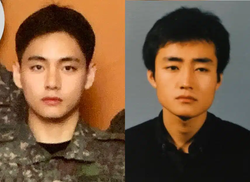 뷔는 아버지랑 정말 붕어빵이네요