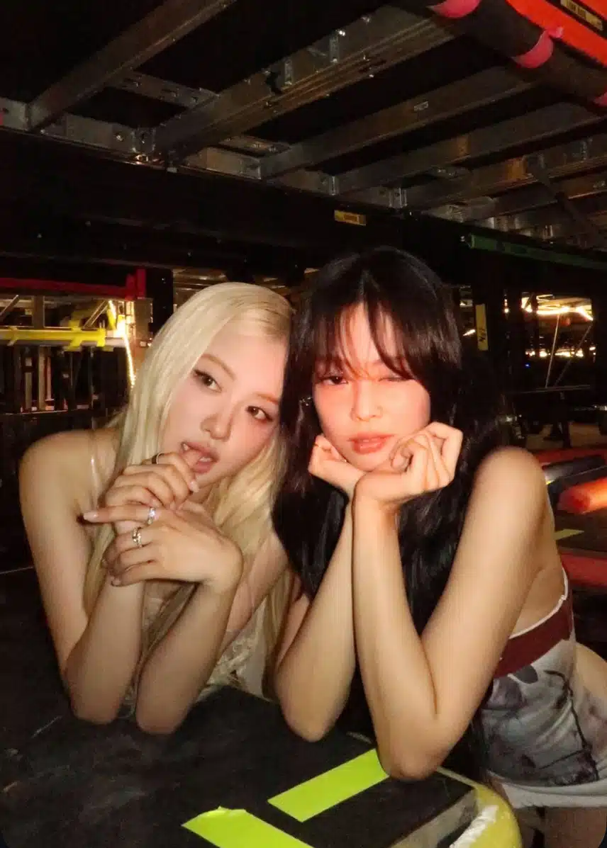 투샷 너무 좋은 블랙핑크 로제+제니