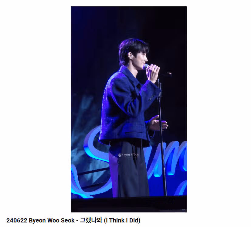 I guess that's what Byun Woo-seok said