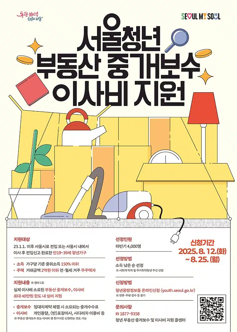 최대 40만원! '청년 이사·중개비 지원' 시작…신청은?