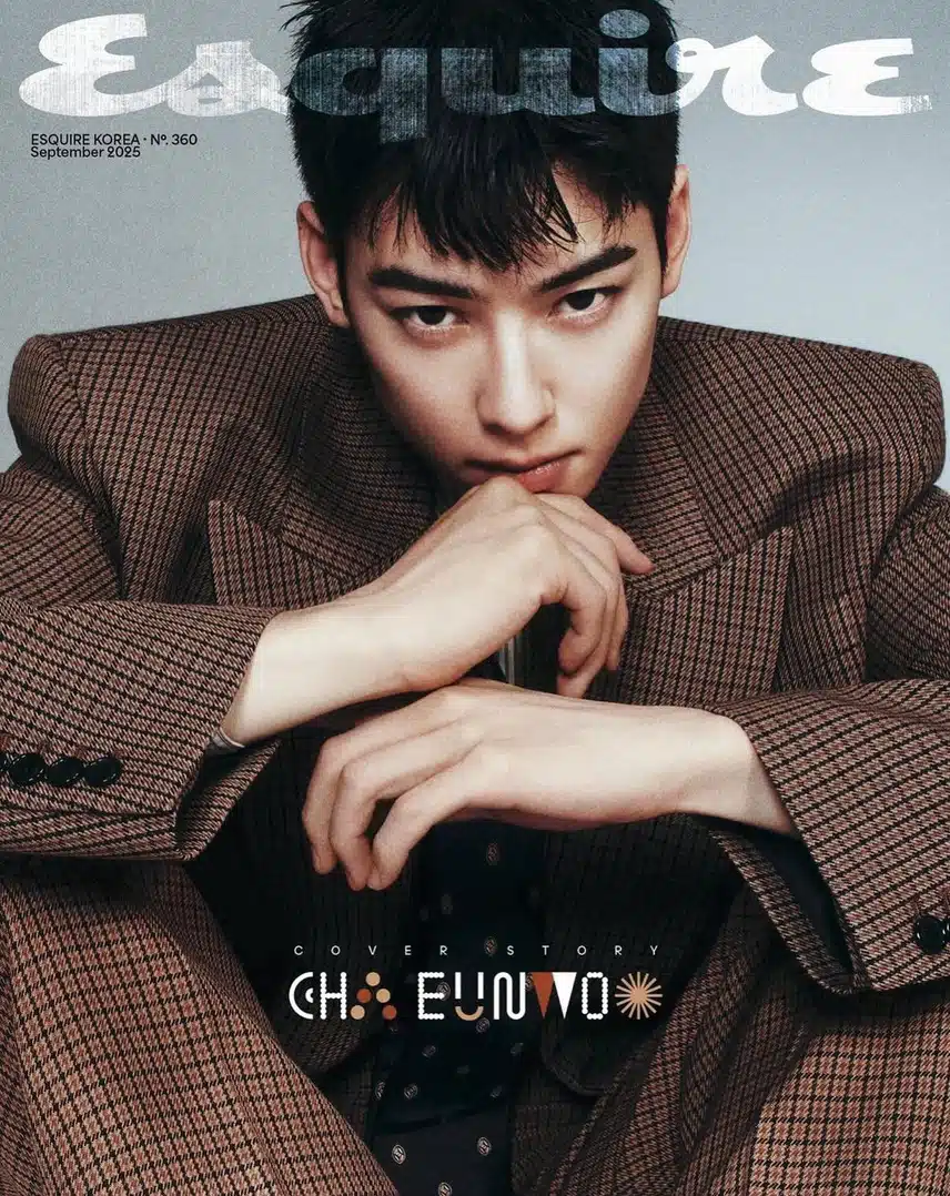 차은우 x 생로랑 에스콰이어 9월호 화보 공개