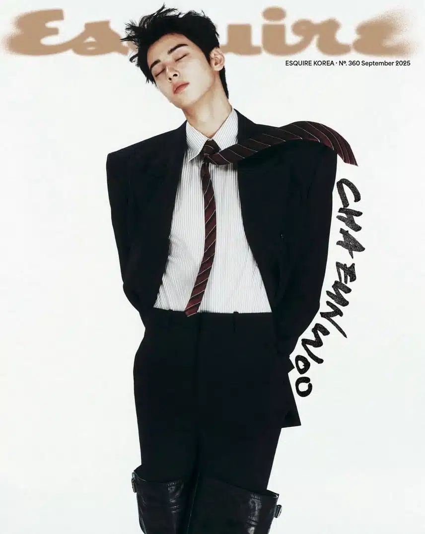 차은우 x 생로랑 에스콰이어 9월호 화보 공개
