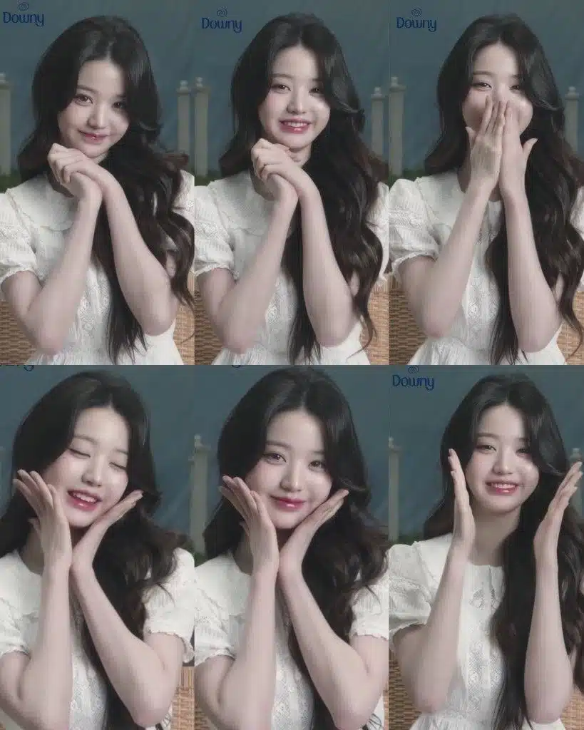 Wonyoung is cute at the Downey commercial shoot.