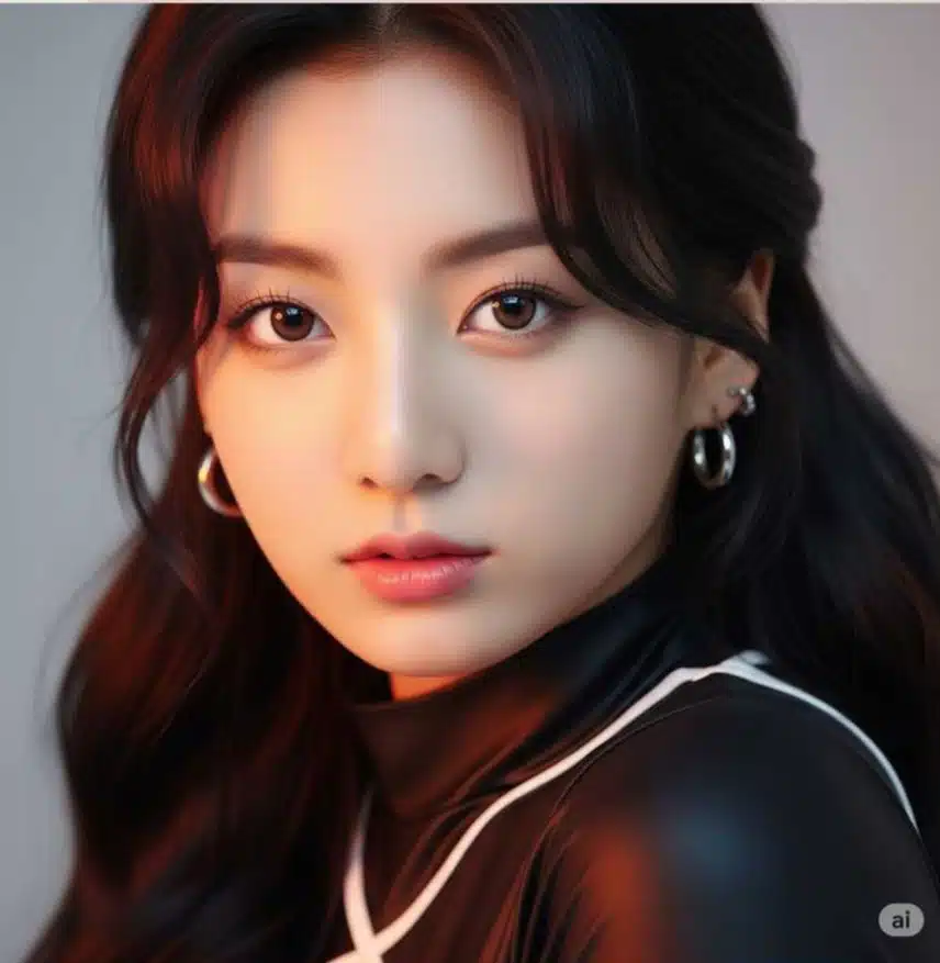 Mirada de chica Jungkook😍😍