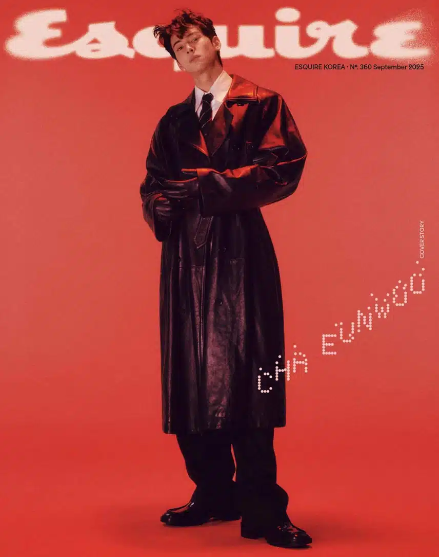 차은우 에스콰이어X생로랑 9월호 커버 3종