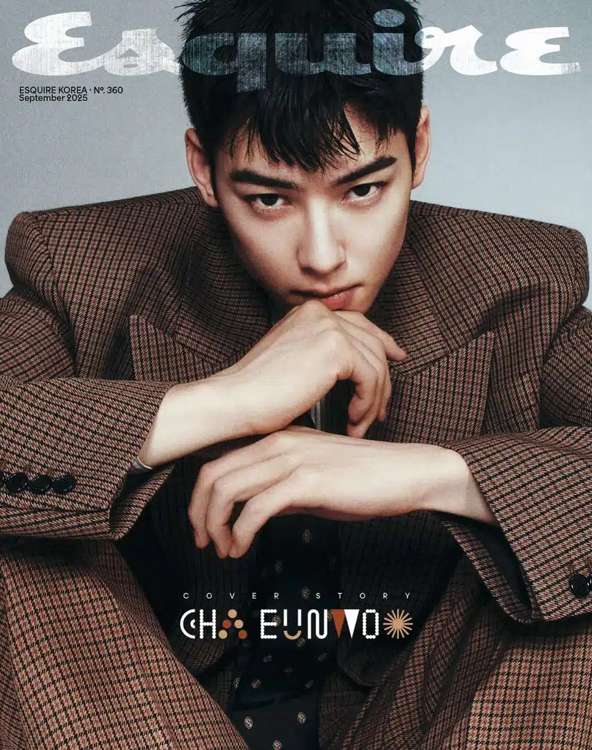 차은우 에스콰이어X생로랑 9월호 커버 3종