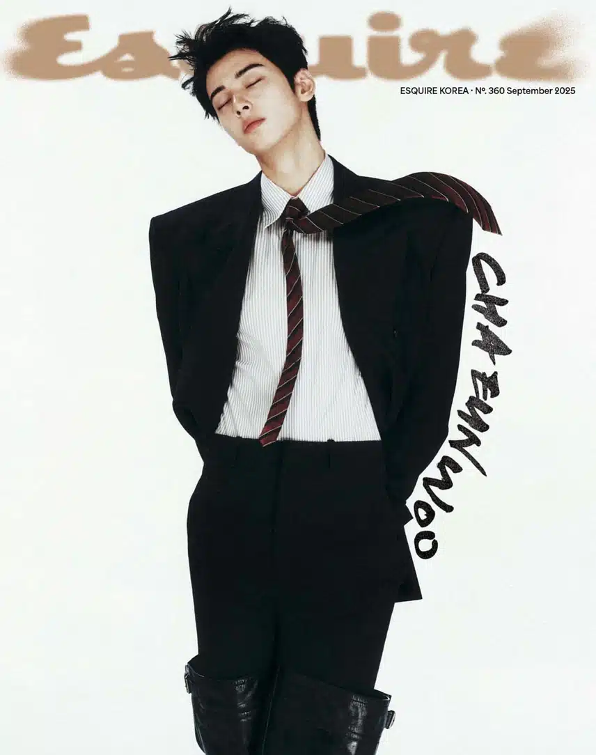 차은우 에스콰이어X생로랑 9월호 커버 3종