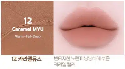에뛰드 포근 픽싱 틴트 전색상 - 웜톤 쿨톤 컬러 추천 가이드