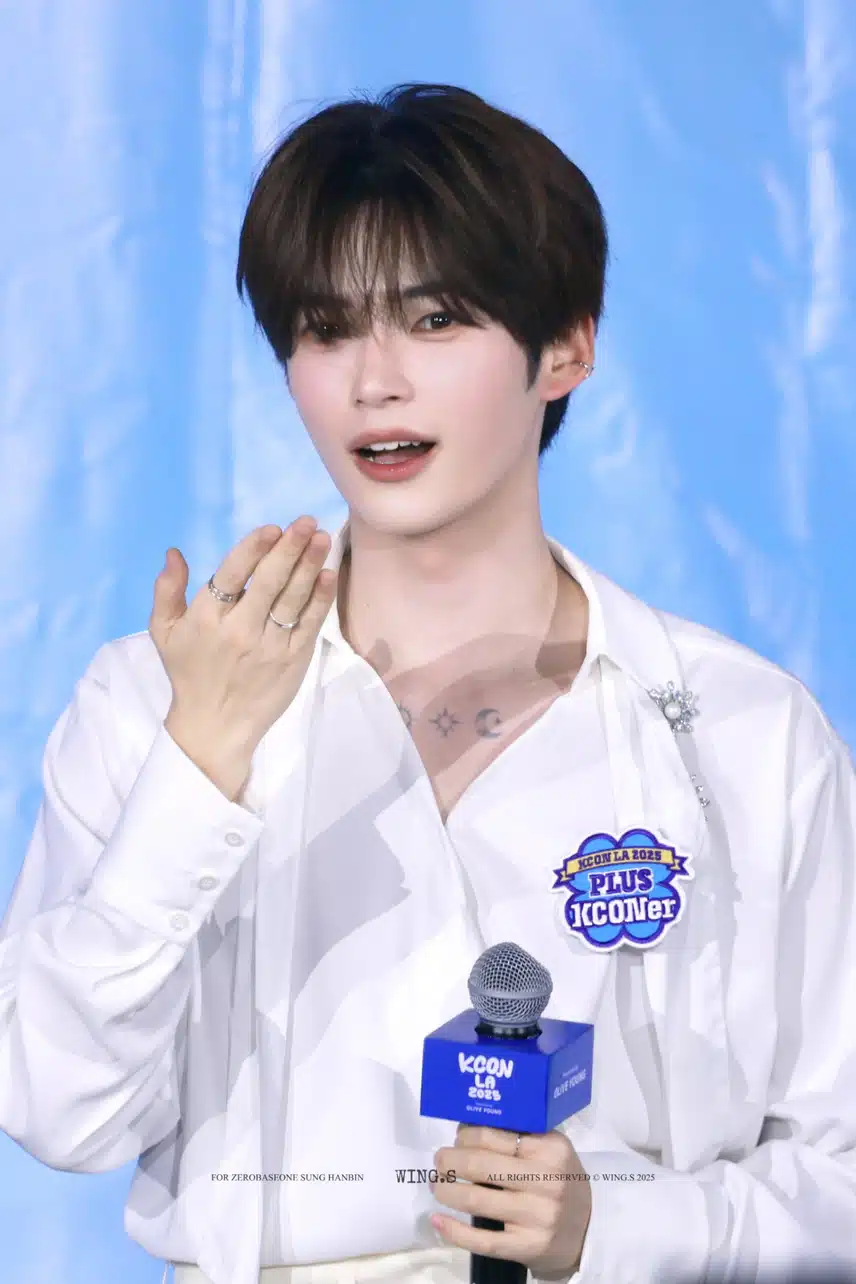 Hanbin, qui était MC à KCON, est beau