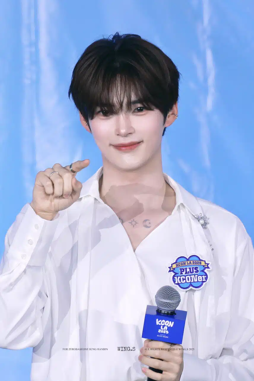 Hanbin, qui était MC à KCON, est beau