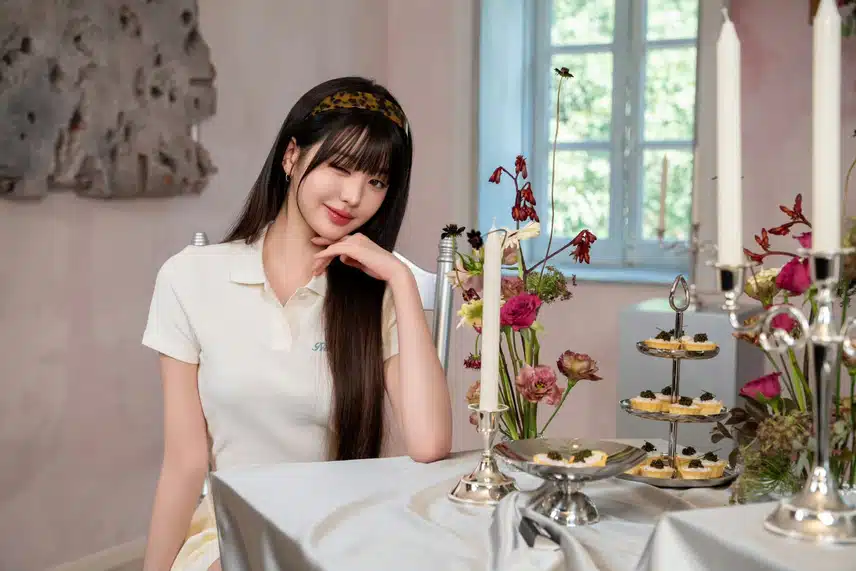 New Balance Ive Jang Won-young con una sensación linda y regordeta
