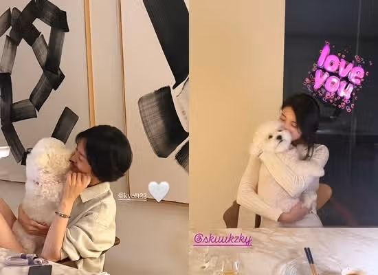 송혜교님과 수지님이 엄청 친한가봐요
