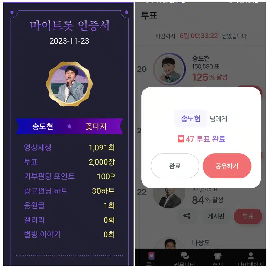 우리의 노래꾼 송도현군을 응원합니다